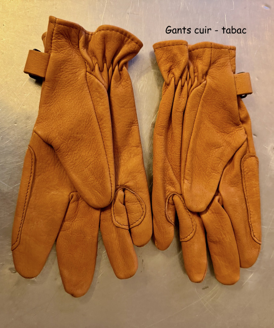 Gants équitation cuir tabac (XS) neuf occasion