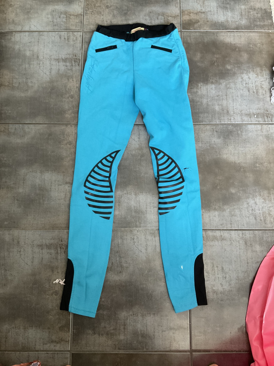 Pantalon équitation HKM starlight équine bleu (14 ans) occasion