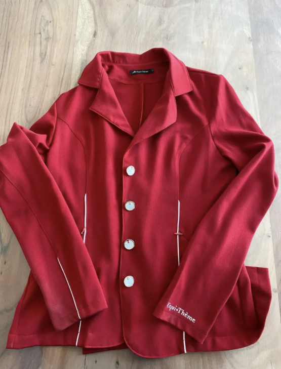 Veste de concours Equitheme rouge (40) occasion