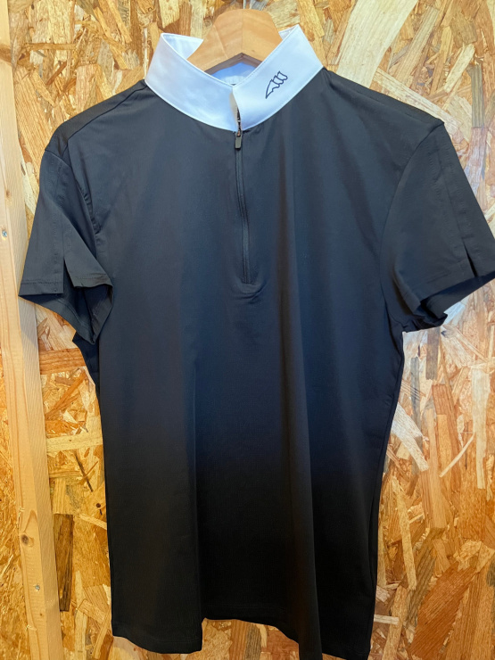 Polo de concours Equiline Clara noir (L) neuf occasion