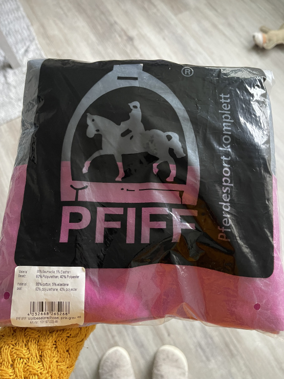 Pantalon équitation Pfiff rose T48 (neuf) occasion