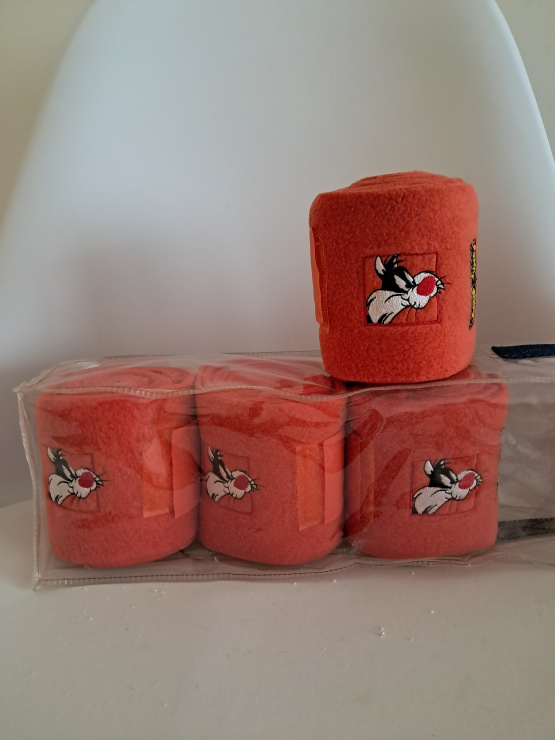 Bandes de polo Looney Tunes X4 orange (cheval) neuf occasion