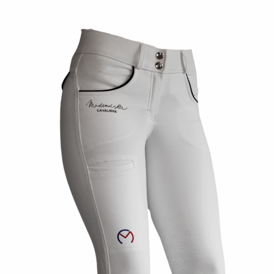 Pantalon équitation Mademoiselle Cavalière Blanc (40) neuf occasion