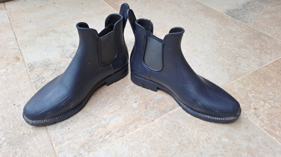 Boots équitation Fouganza bleu T33 occasion