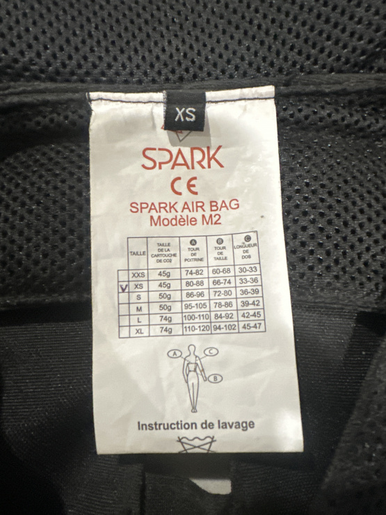 Gilet Airbag Spark M2 (XS) occasion