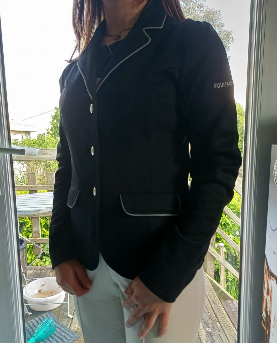 Veste concours Equithème noir T34 (neuf) occasion