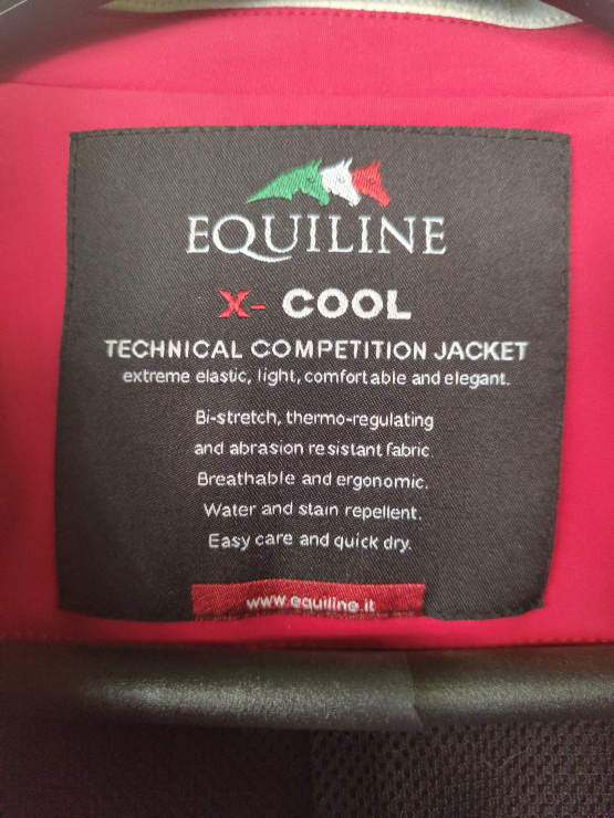 Veste concours Equiline rouge T40 occasion