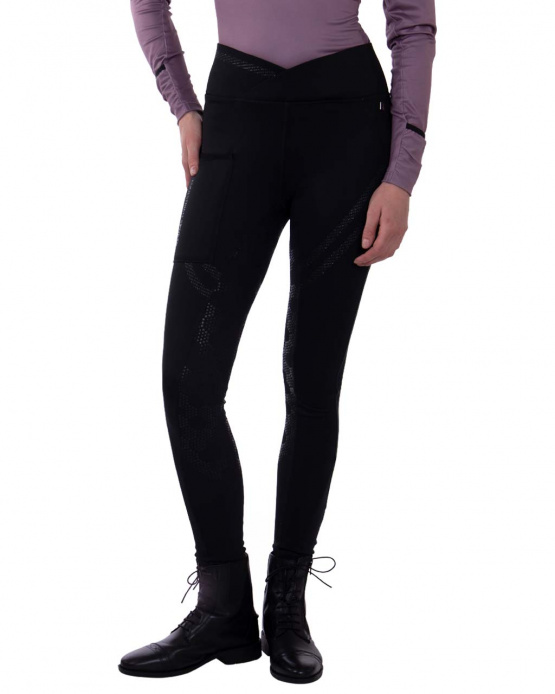 Legging équitation QHP Raquel noir (40) neuf occasion