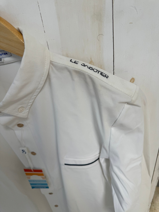 Polo de concours Le Sabotier Emile blanc (40) neuf occasion