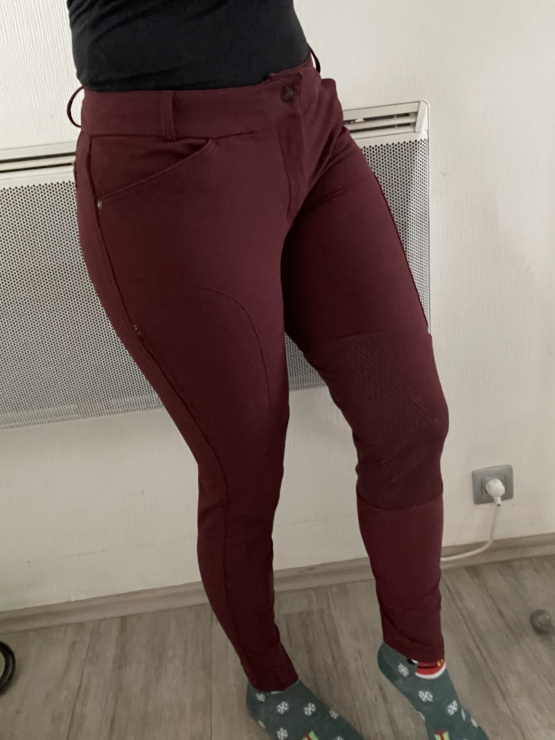 Pantalon équitation Fouganza Bordeaux T42 occasion