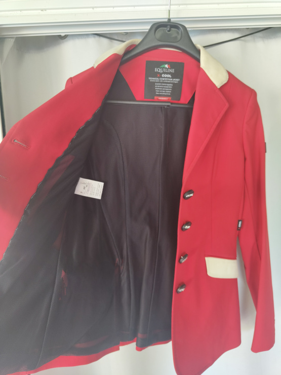 Veste concours Equiline rouge T40 occasion