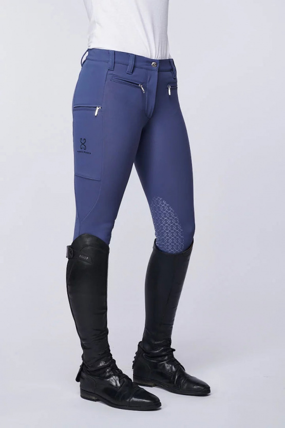 Pantalon équitation Sabbia Bianca venus gris bleu (34) neuf occasion