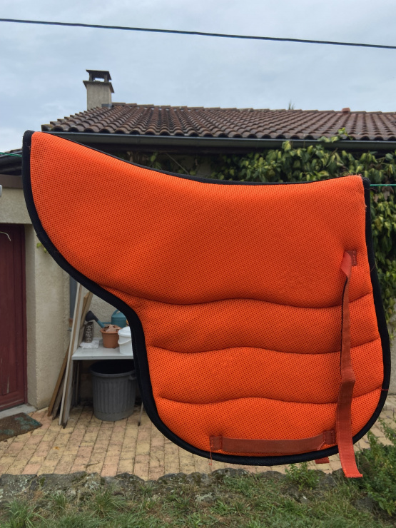 Tapis de selle Burioni orange occasion