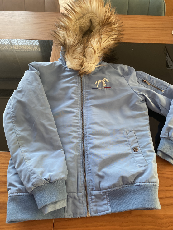 Blouson Penelope Leprevost bleu 12 ans occasion