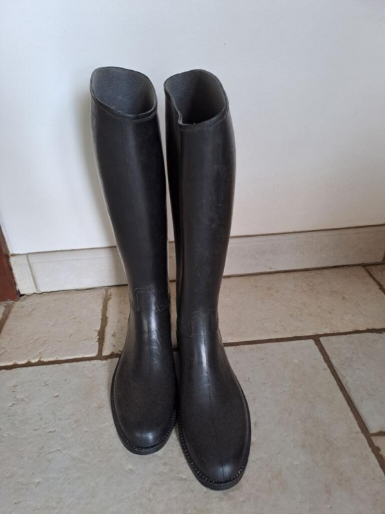 Bottes équitation caoutchouc T34 occasion