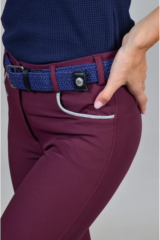 Pantalon équitation Harcour "jaltika" violine (38) neuf occasion