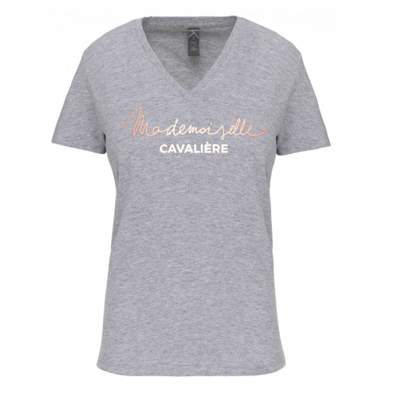 T-shirt Mademoiselle Cavalière Oxford gris (XS) neuf occasion