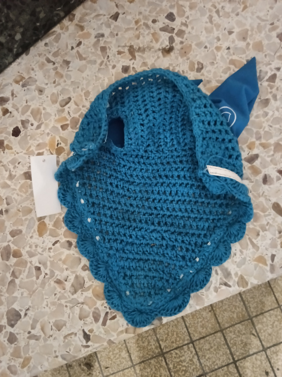 Bonnet équitation Equitheme bleu (cob) occasion