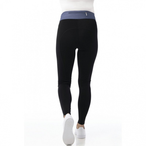 Legging équitation Equithème Tea noir / bleu (10 ans) neuf occasion