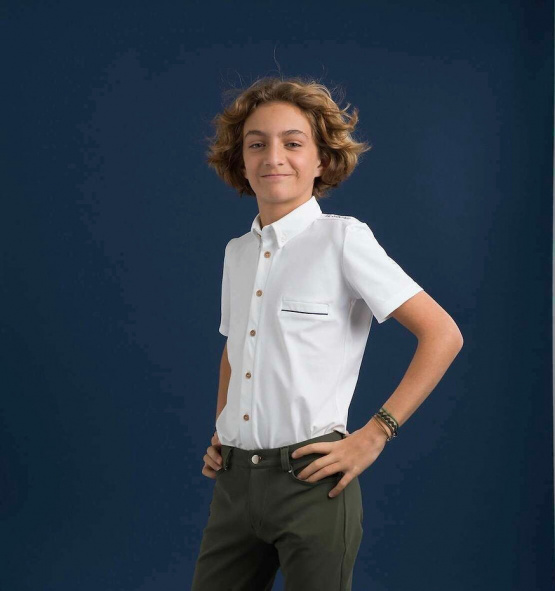 Chemise de concours Le Sabotier Emilio blanc (14 ans) neuf occasion