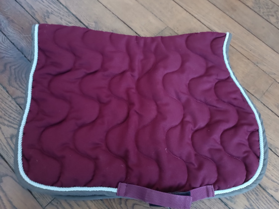 Tapis de selle Equithème bordeaux (poney) occasion