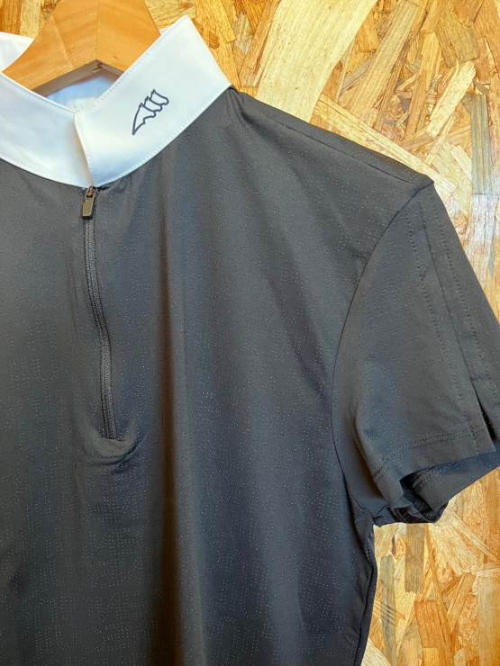 Polo de concours Equiline Clara noir (L) neuf occasion