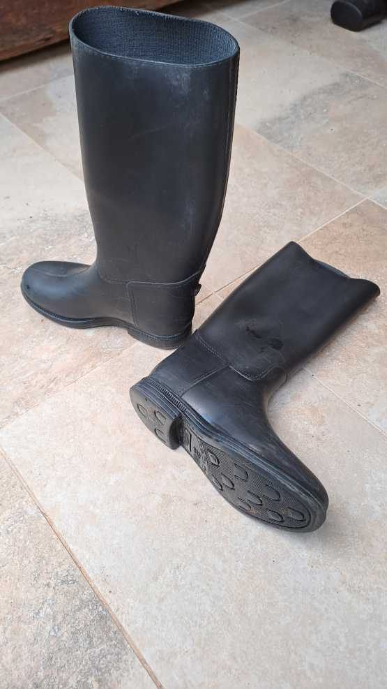 Bottes équitation Fouganza noir T32 occasion