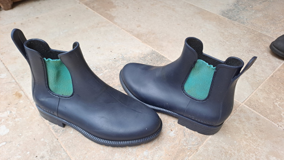 Boots équitation Fouganza bleu T34 occasion