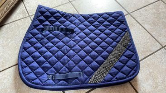 Tapis de selle Animarine bleu marine avec strass occasion