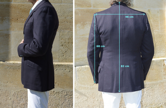 Veste concours Classic bleu homme T52 occasion