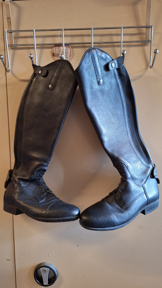 Bottes équitation Equithème noir T41 neuf occasion