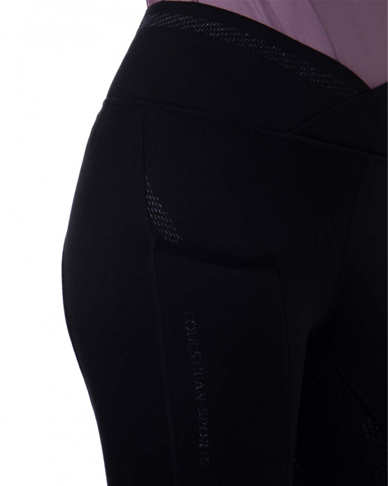 Legging équitation QHP Raquel noir (40) neuf occasion