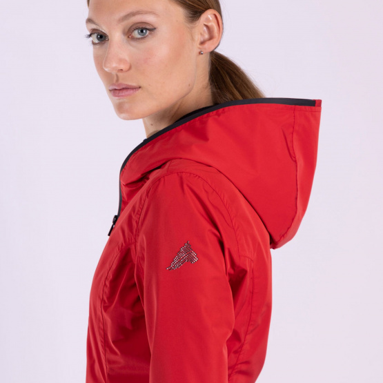 Blouson Euro Star imperméable lina rouge (M) neuf occasion