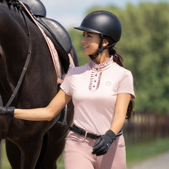 Polo Imperial Riding top manches courtes irhtriumph rose (XS) neuf occasion