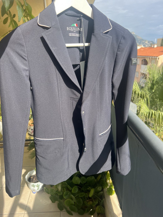 veste de concours Equiline bleu (12 ans) neuf occasion