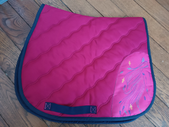 Tapis de selle Equithème Equi-Kids rose (poney) occasion