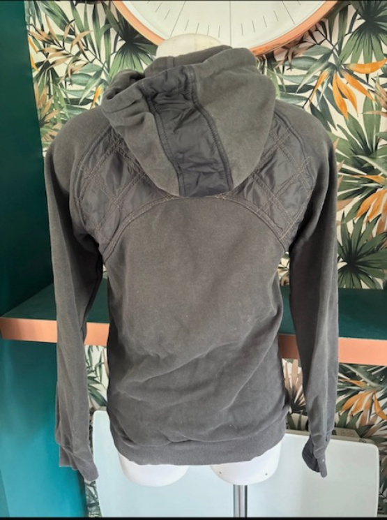 Sweat capuche Fouganza gris canelle (M) occasion