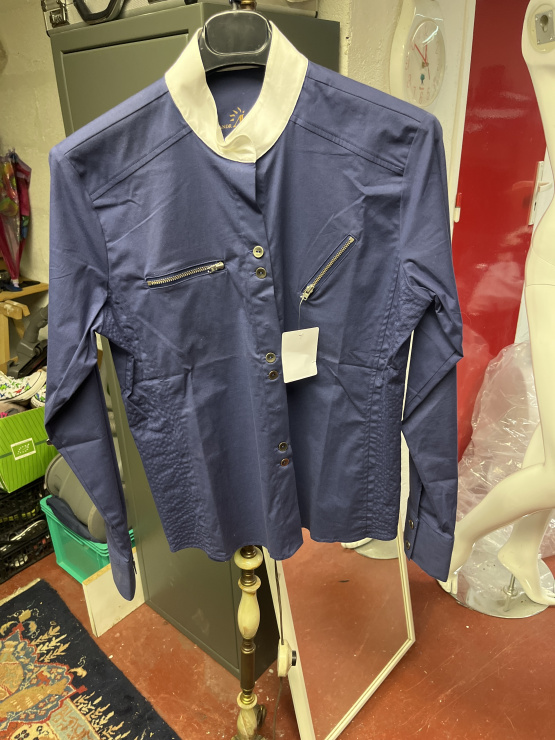 Chemise concours Ledermann bleu (L) neuf occasion