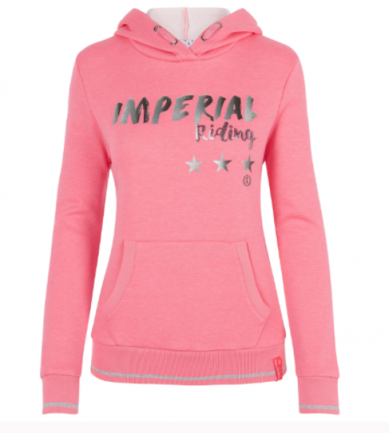 Sweat Imperial Riding avec capuche irhroyal diva pink (S) neuf occasion