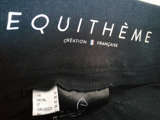 Legging équitation Equithème noir T38 occasion