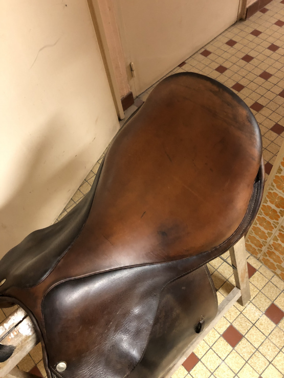 Selle mixte Brunet pineau 17,5 pouces (1998) occasion