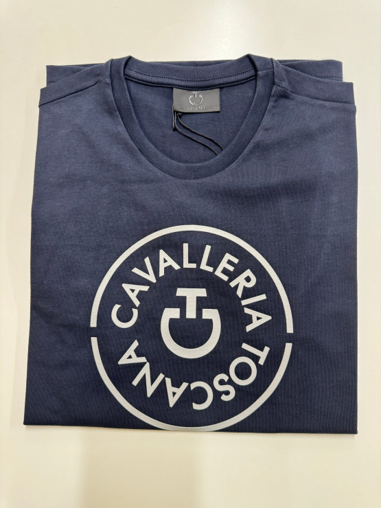 T-shirt Cavalleria Toscana Sakura bleu (L) neuf occasion