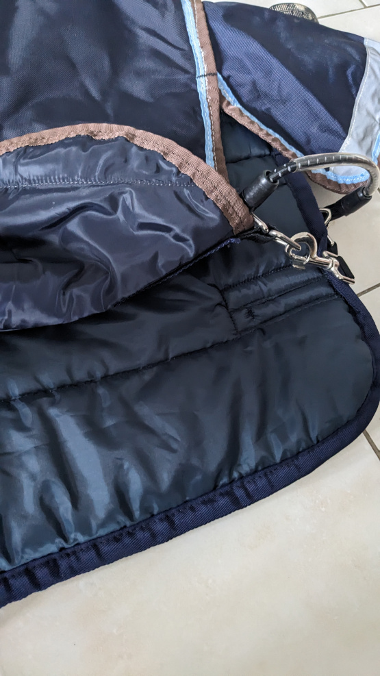 Couverture Horseware bleu amovible 80 cm (shetland)neuf occasion