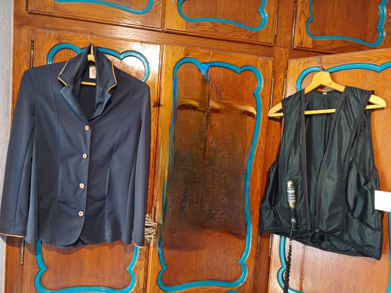 Airbag Helite Zip'in (M) & veste Epona Oscar & Gabrielle bleu (M) occasion