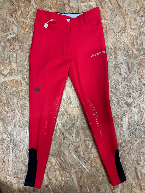 Pantalon équitation Le Sabotier Angele rouge (12 ans) neuf occasion