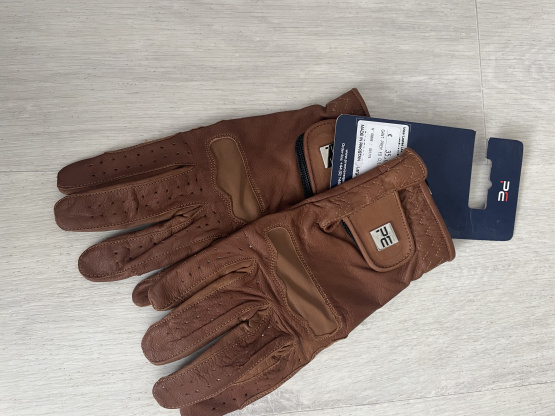 Gants en cuir Premier Equin couleur cognac (L) occasion