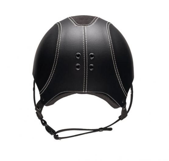 Casque équitation Egide epona cuir noir visière lady (57) neuf occasion