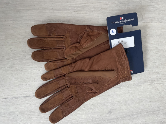 Gants en cuir Premier Equin couleur cognac (L) occasion