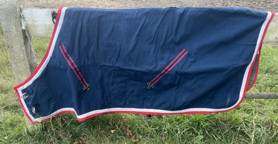 Couverture Cheval Paradis bleu 135 cm occasion