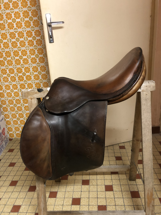 Selle mixte Brunet pineau 17,5 pouces (1998) occasion